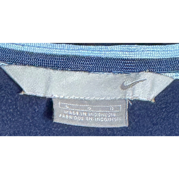 Vintage Nike Athletic Jacket N98 Size Large 90s Silver Tag Embroidered Letters - Picture 3 of 8